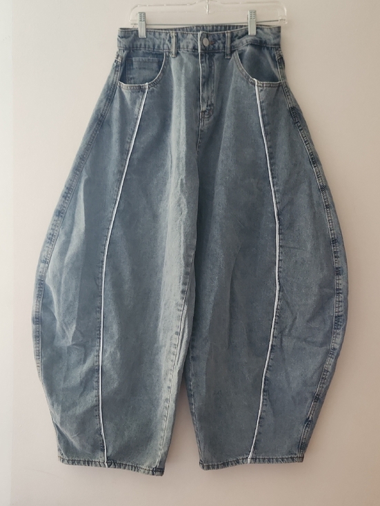 SHEIN Denim - Courez Light Blue Washed Baggy Balloon Leg Jeans - Size 26